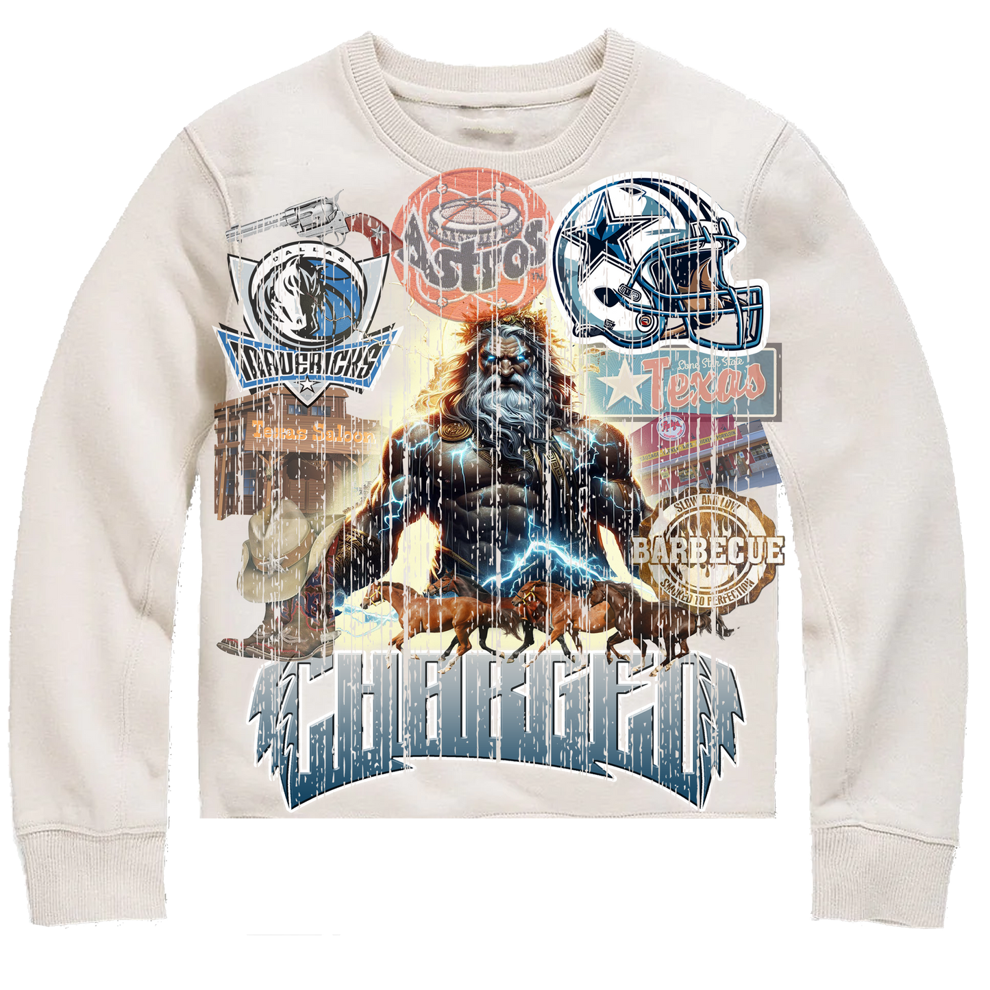CHARGED "TEXAS BONE" CREWNECK