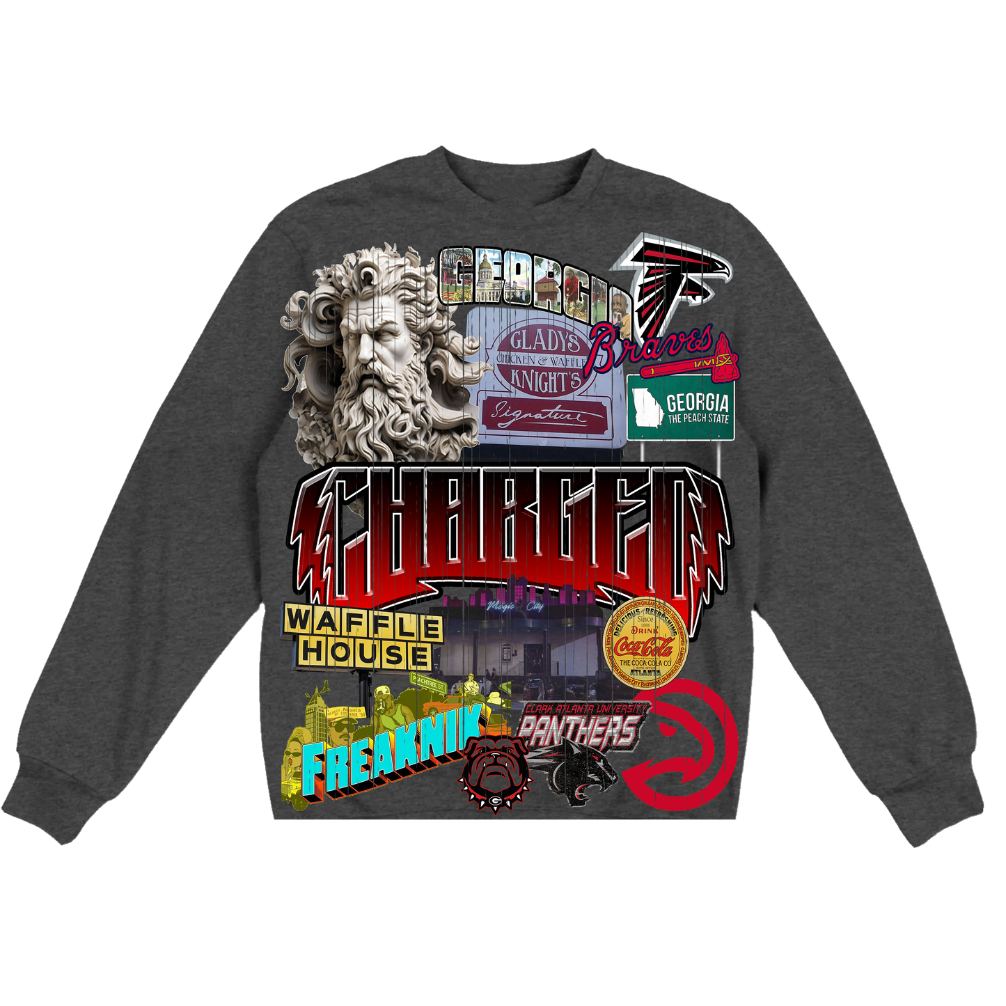 CHARGED "GEORGIA GRAY" CREWNECK