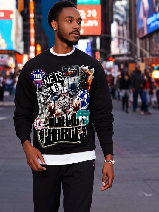 CHARGED "NYC BLACK" CREWNECK